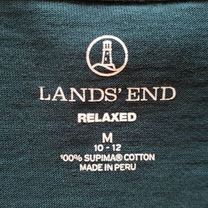 Lands' End Long Sleeve V-Neck Shirt